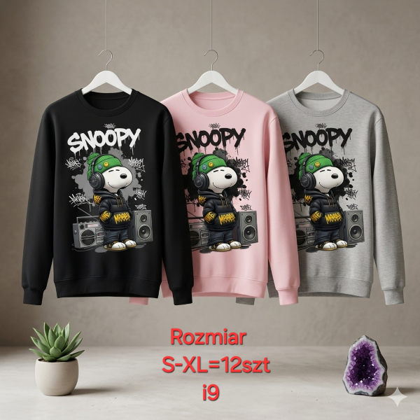 Bluzki damskie Roz S-XL, 1 Kolor Paczka 12 szt